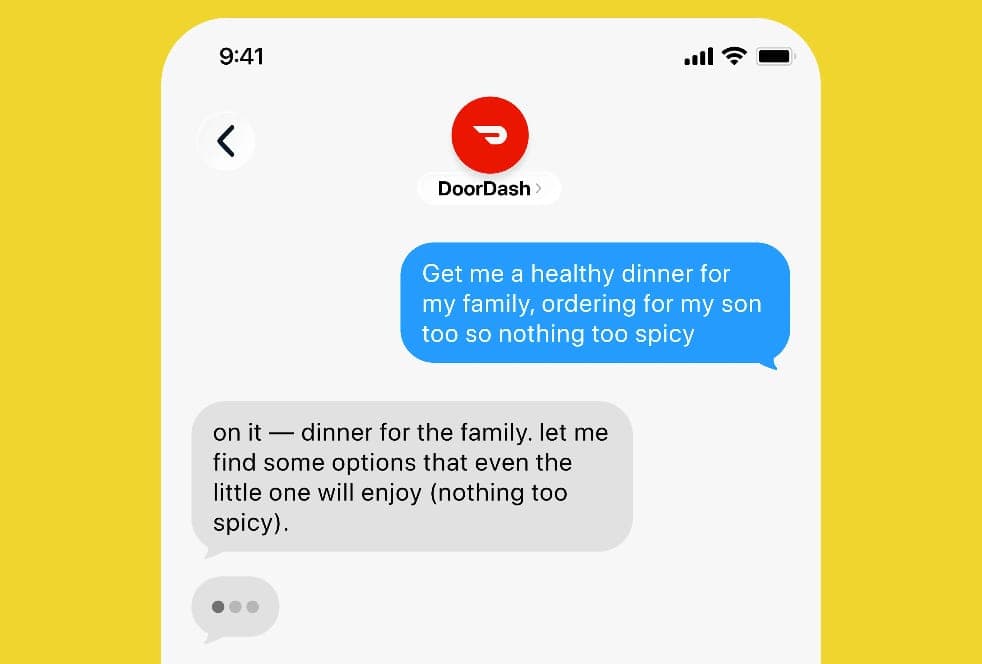 Иллюстрация к новости о запуске DoorDash ИИ-агента для заказа еды через сообщения