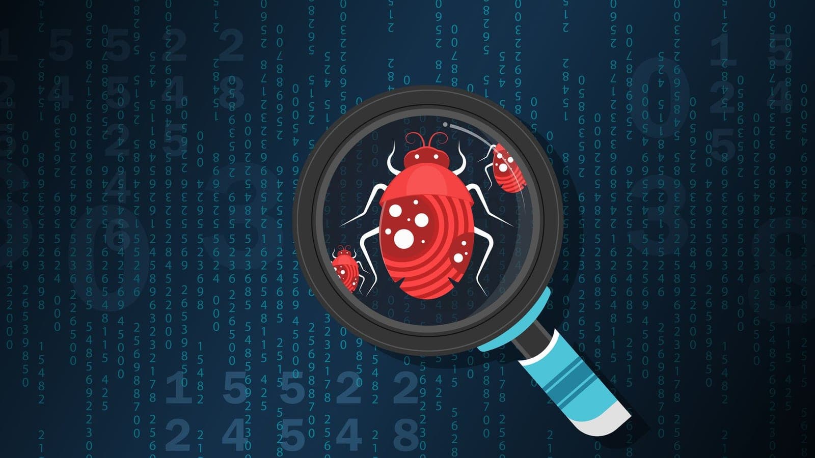 Логотип Google и символы кода на фоне, иллюстрация к новости о приостановке баг-баунти OSS VRP